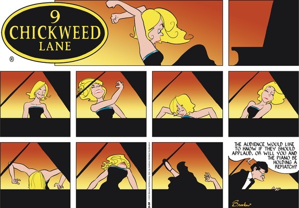 Edda attacks a piano in a wild frenzy of violence or sexual ecstasy.
