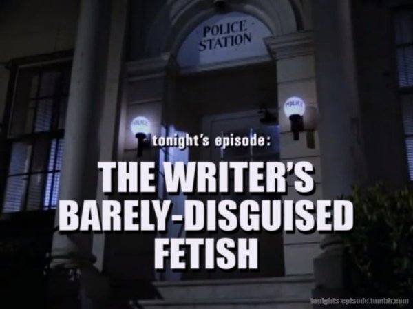 The Writer's Barely-Disguised Fetish